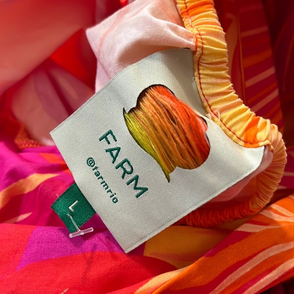 FARM RIO Summer Garden Ombre Mini Dress, SIZE LARGE 0760 - Picture 7 of 8